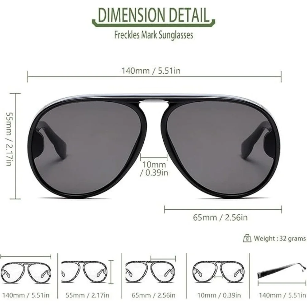 Fashion Sunglasses Style Black‎ Frame Luxury Statement Shades Retro Gafas Mueres